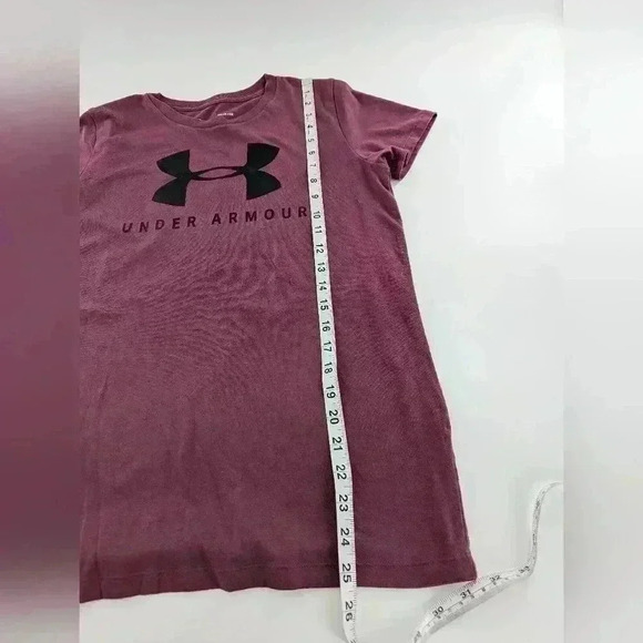 Women's Under Armor Size Small Classic Tee Big Logo Front - Picture 7 of 8
